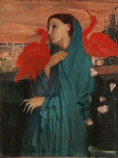Edgar Degas Young Woman with Ibis oil painting picture